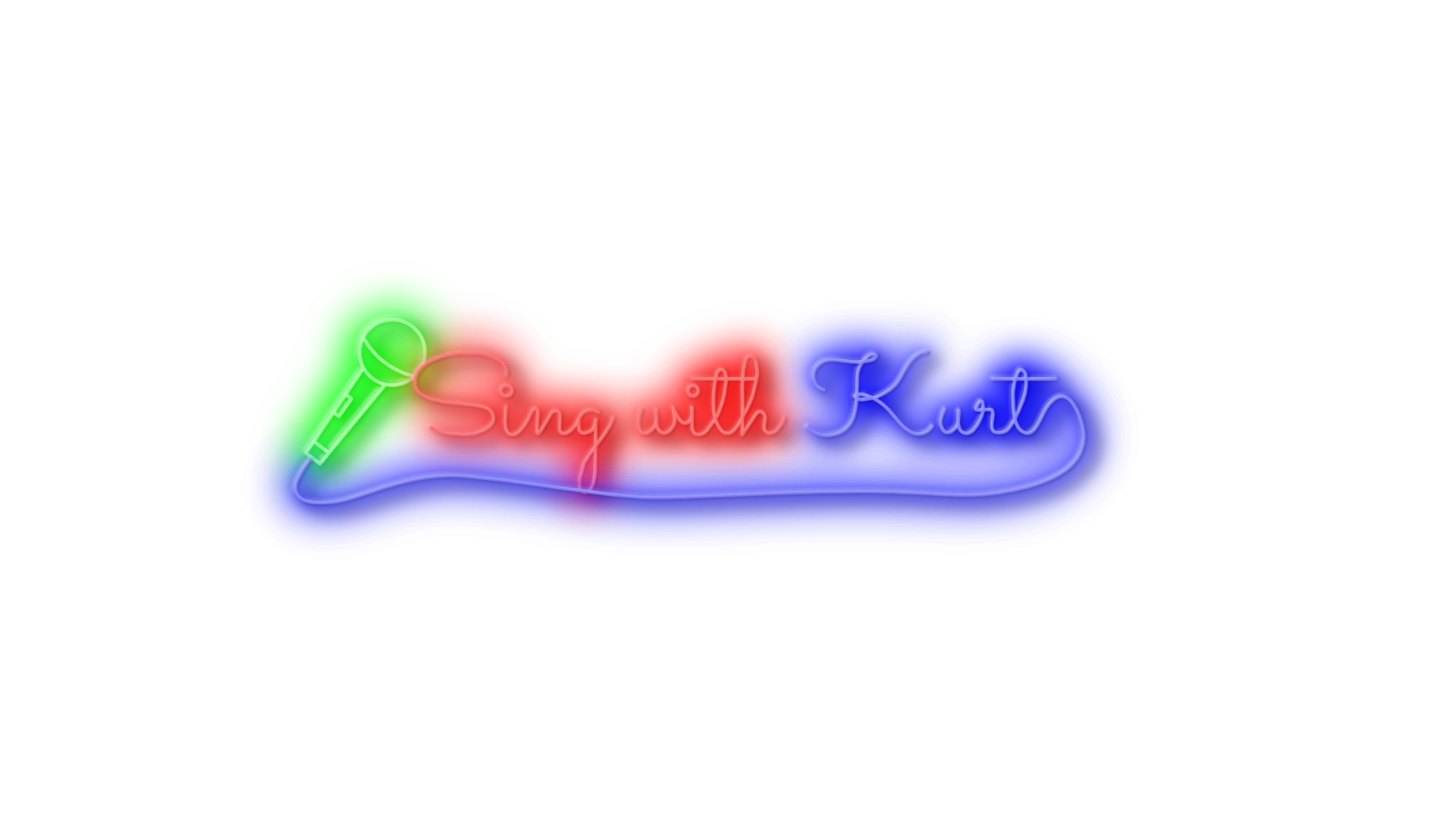 Sing with Kurt neon logo